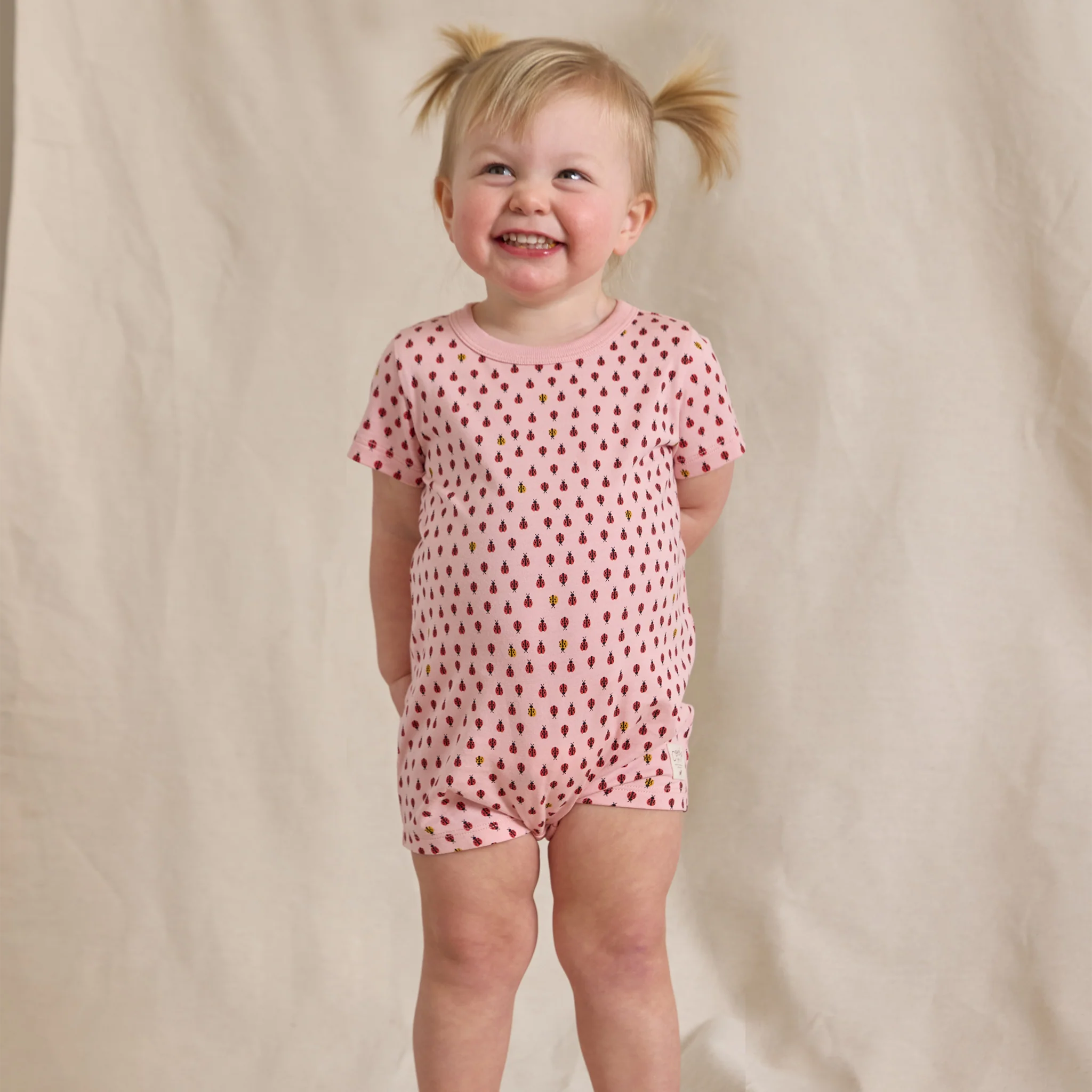 Baby Adventure Romper - Mini Ladybugs - Image 2