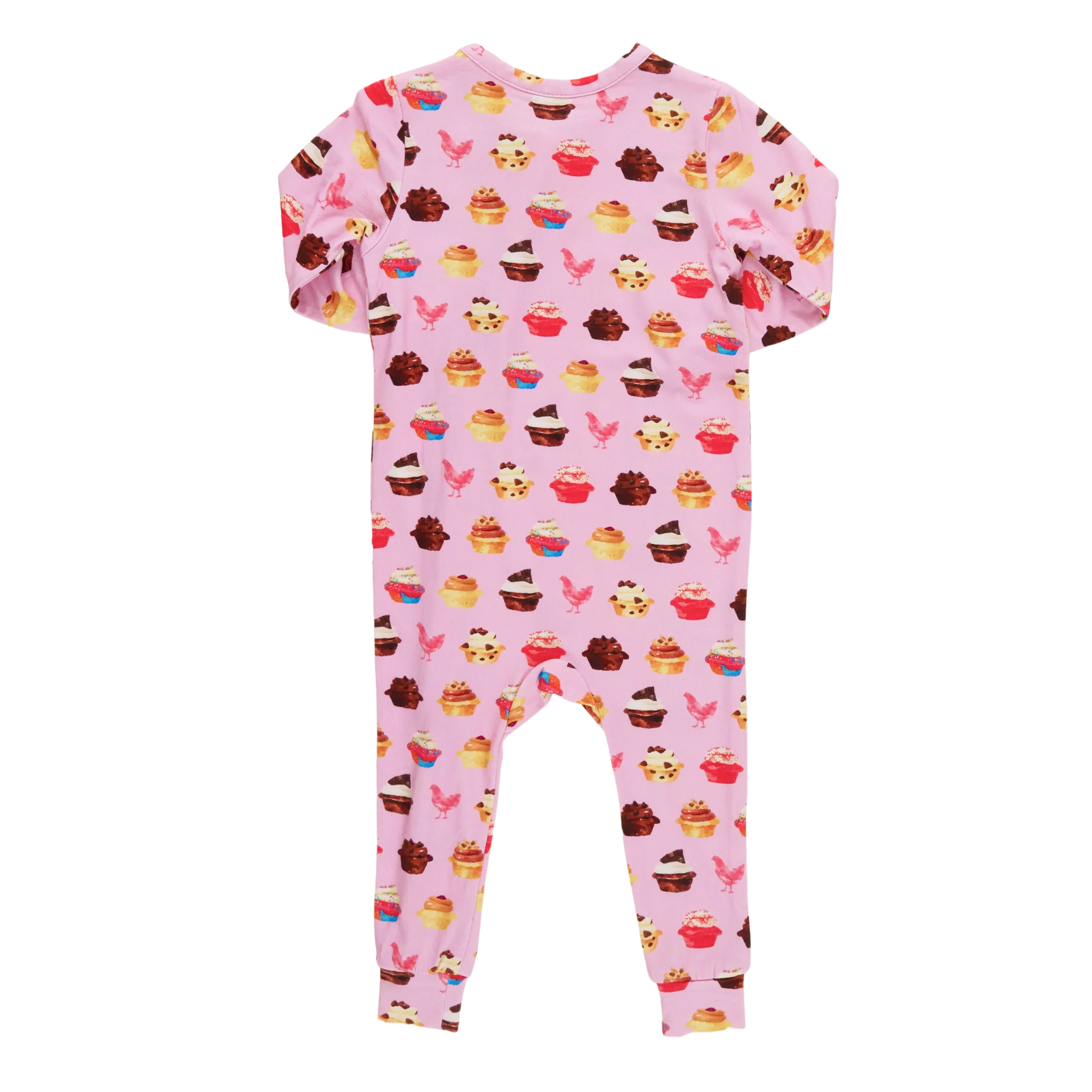 Baby Bamboo Romper - Pink Cupcakes - Image 8