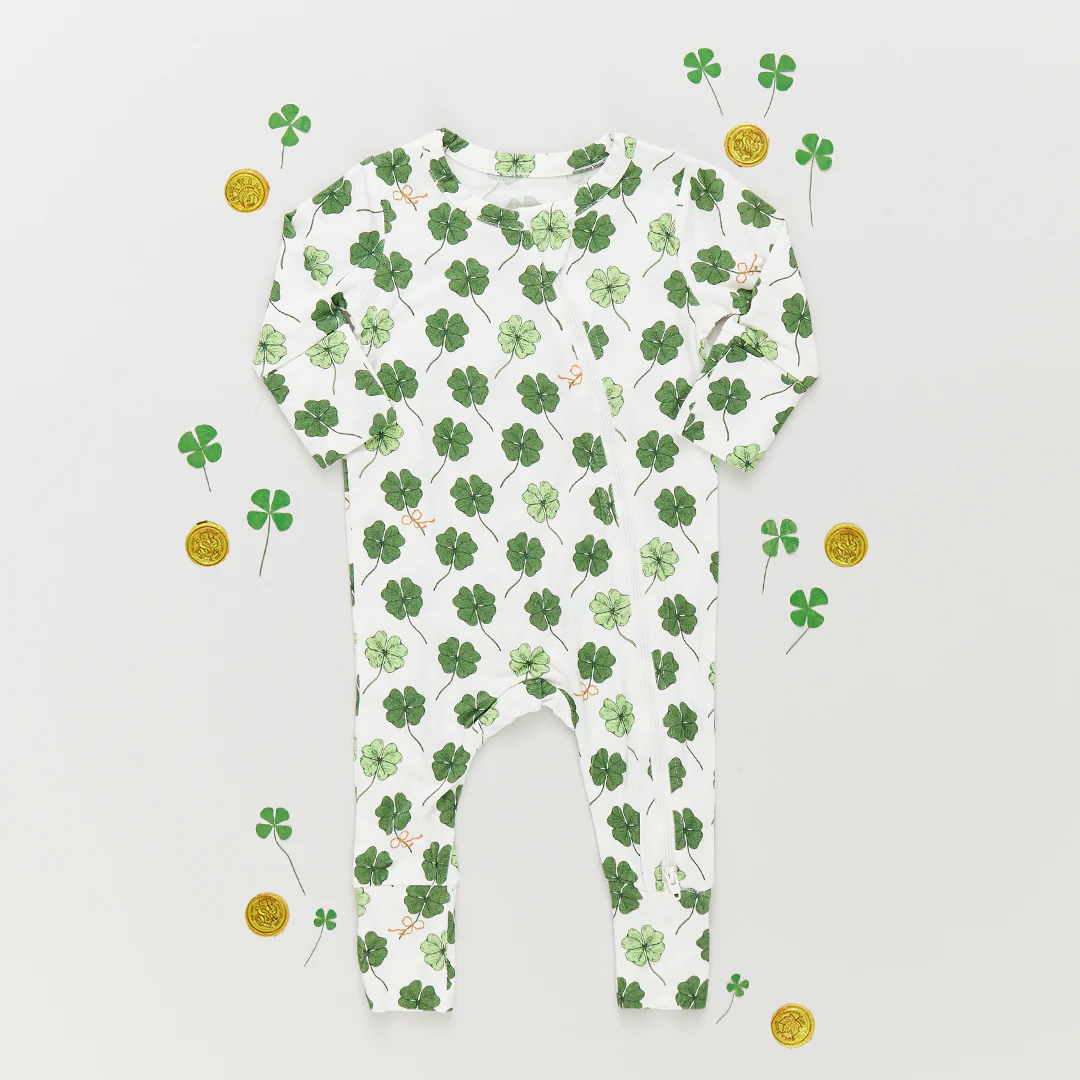 Baby Bamboo Romper - Shamrock Sweetness - Image 4