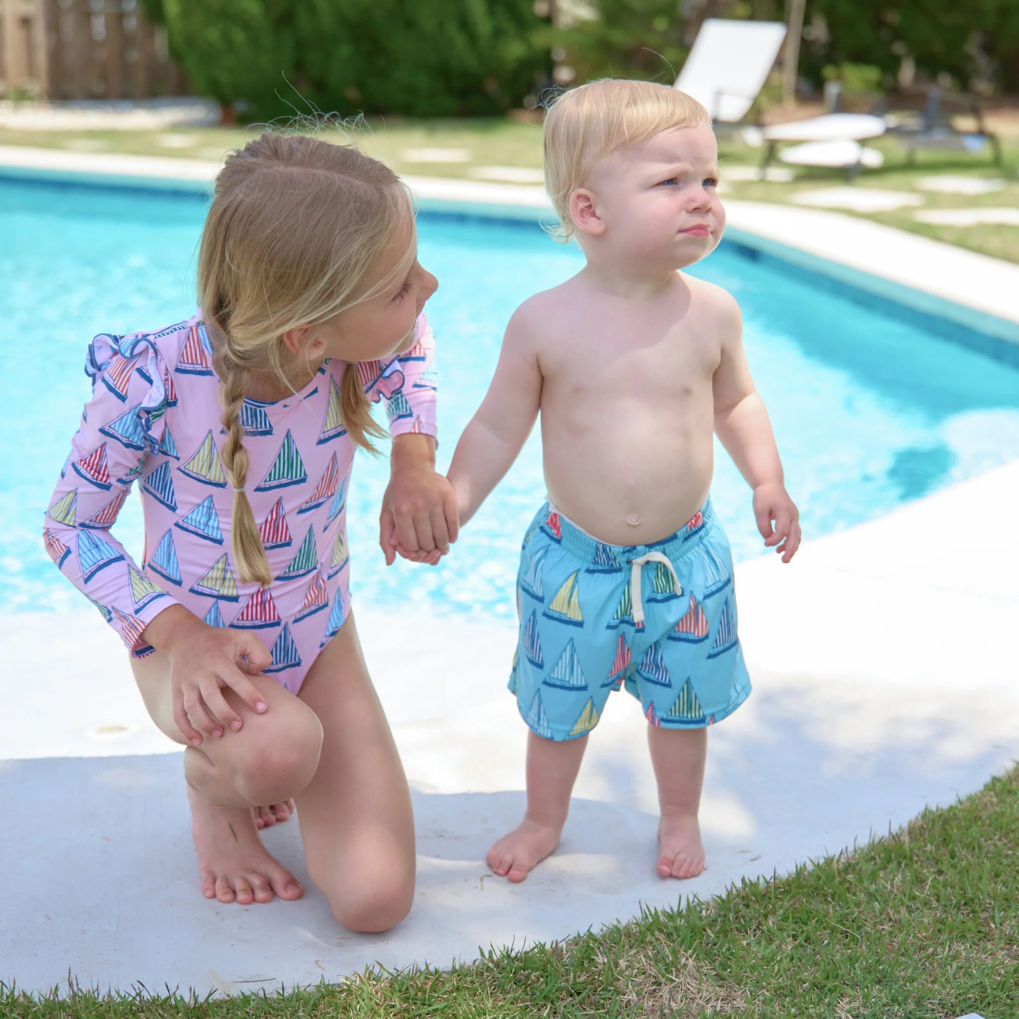 Baby Boys Swim Trunk - Blue Regatta - Image 2