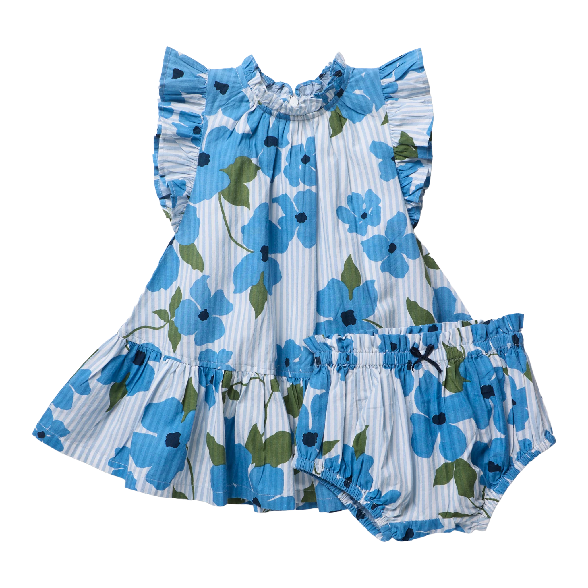 Baby Girls Harper Dress Set - Hibiscus Floral