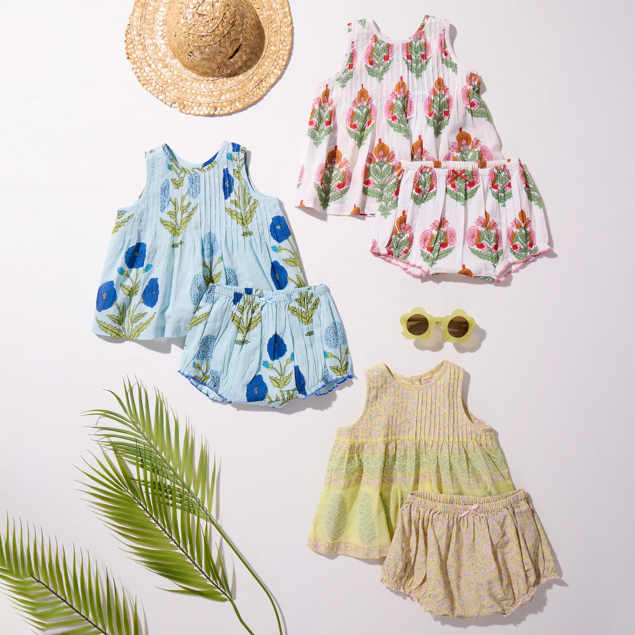 Baby Girls Jaipur 2-PC Set - Citrus Garden Border - Image 4