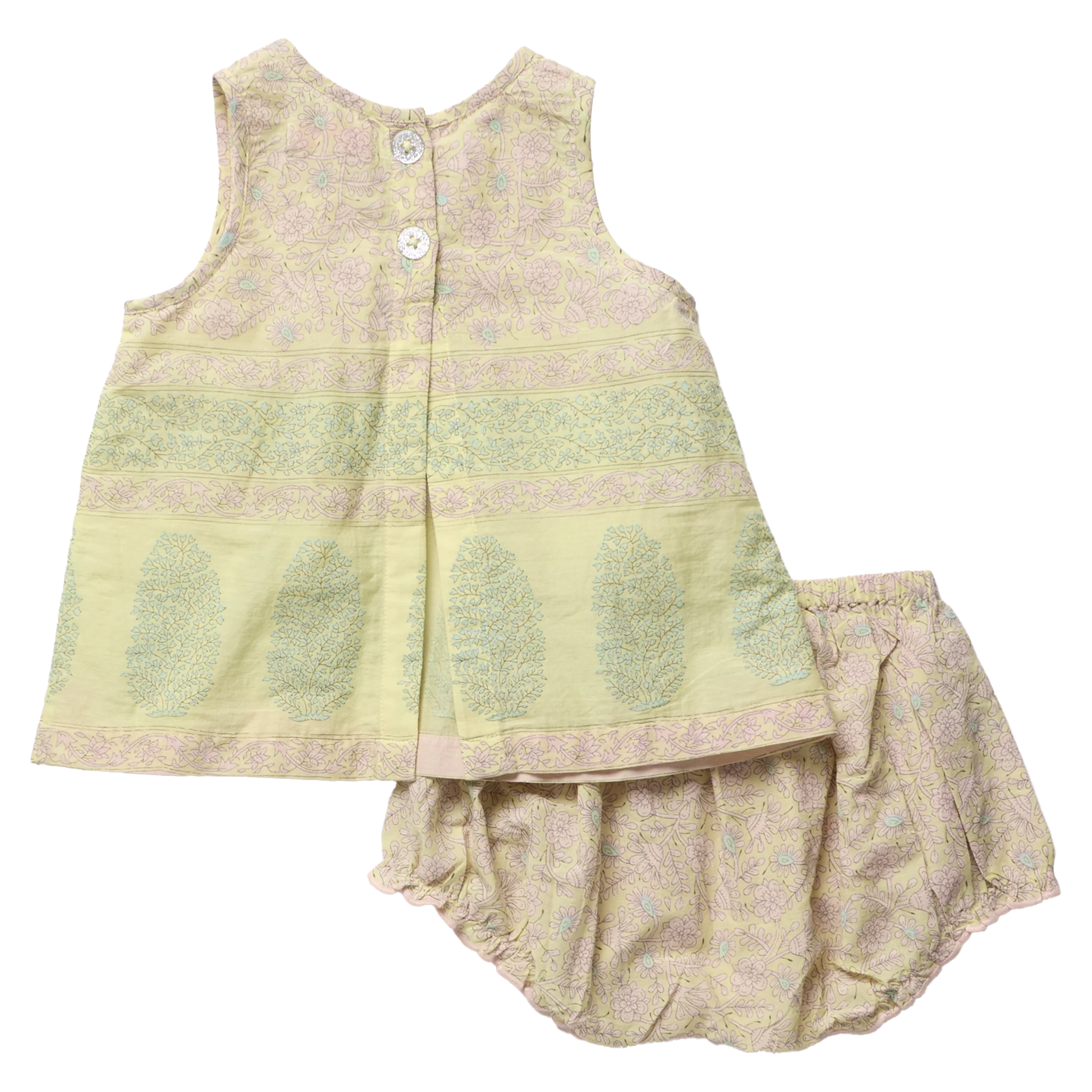 Baby Girls Jaipur 2-PC Set - Citrus Garden Border - Image 5