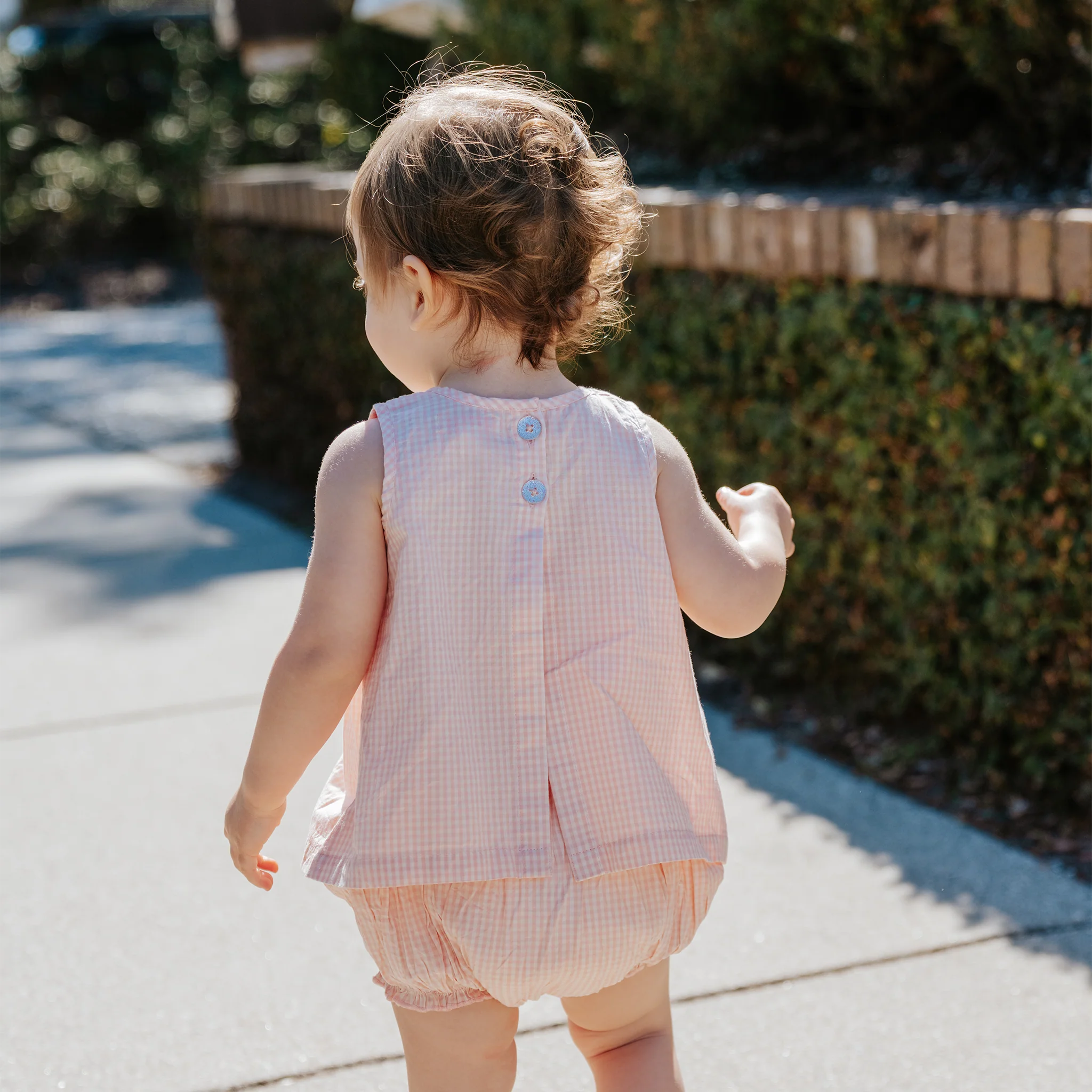 Baby Girls Jaipur 2-Piece Set - Pink Gingham - Image 5