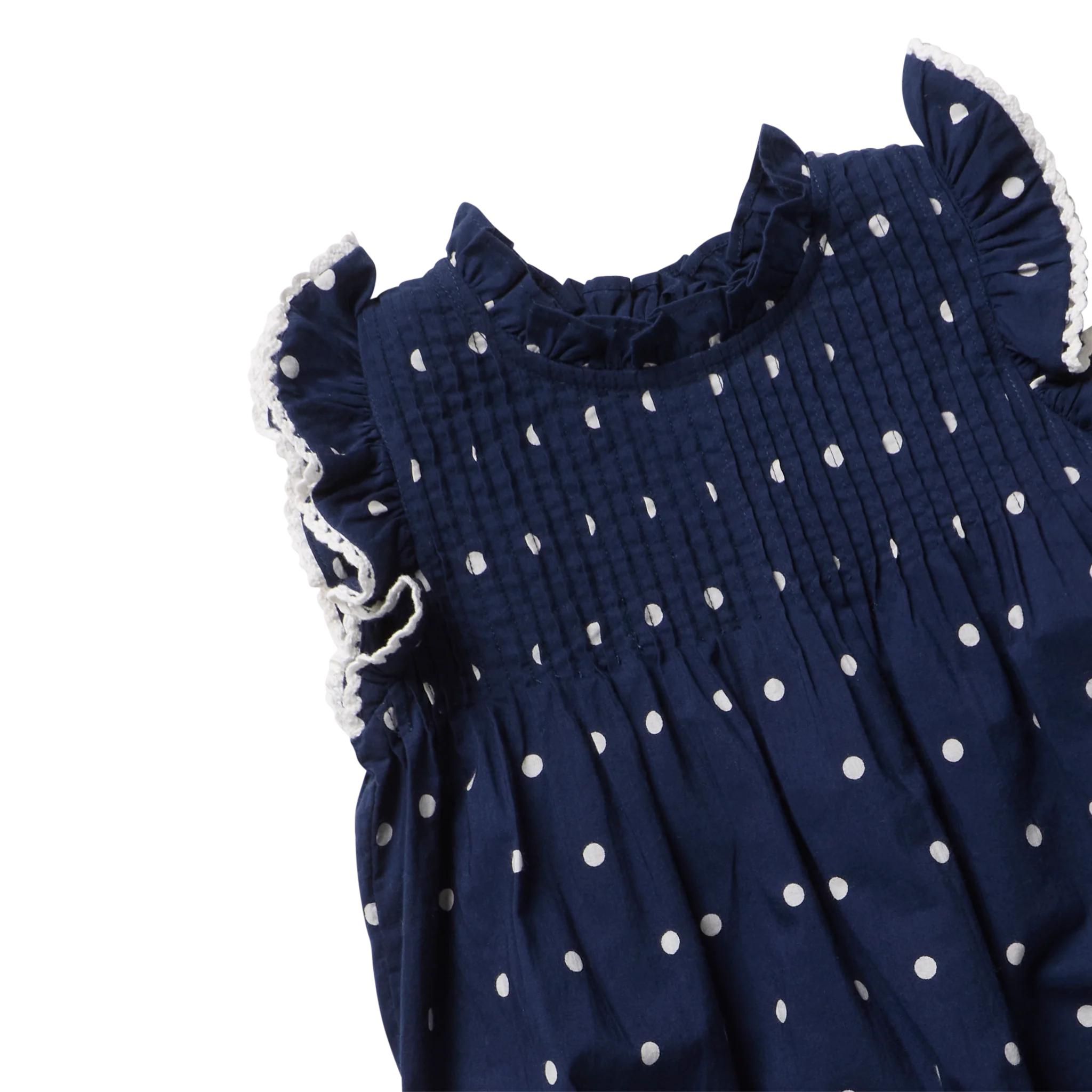 Baby Girls Jaipur Bubble - Navy Dot - Image 3