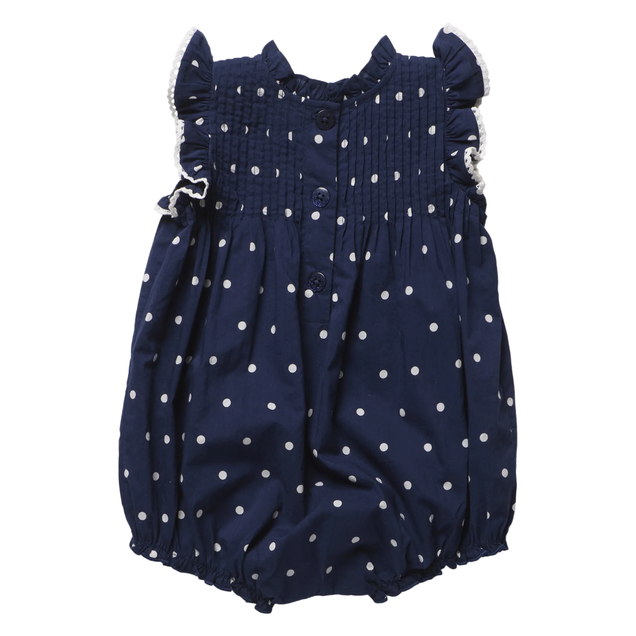 Baby Girls Jaipur Bubble - Navy Dot - Image 6