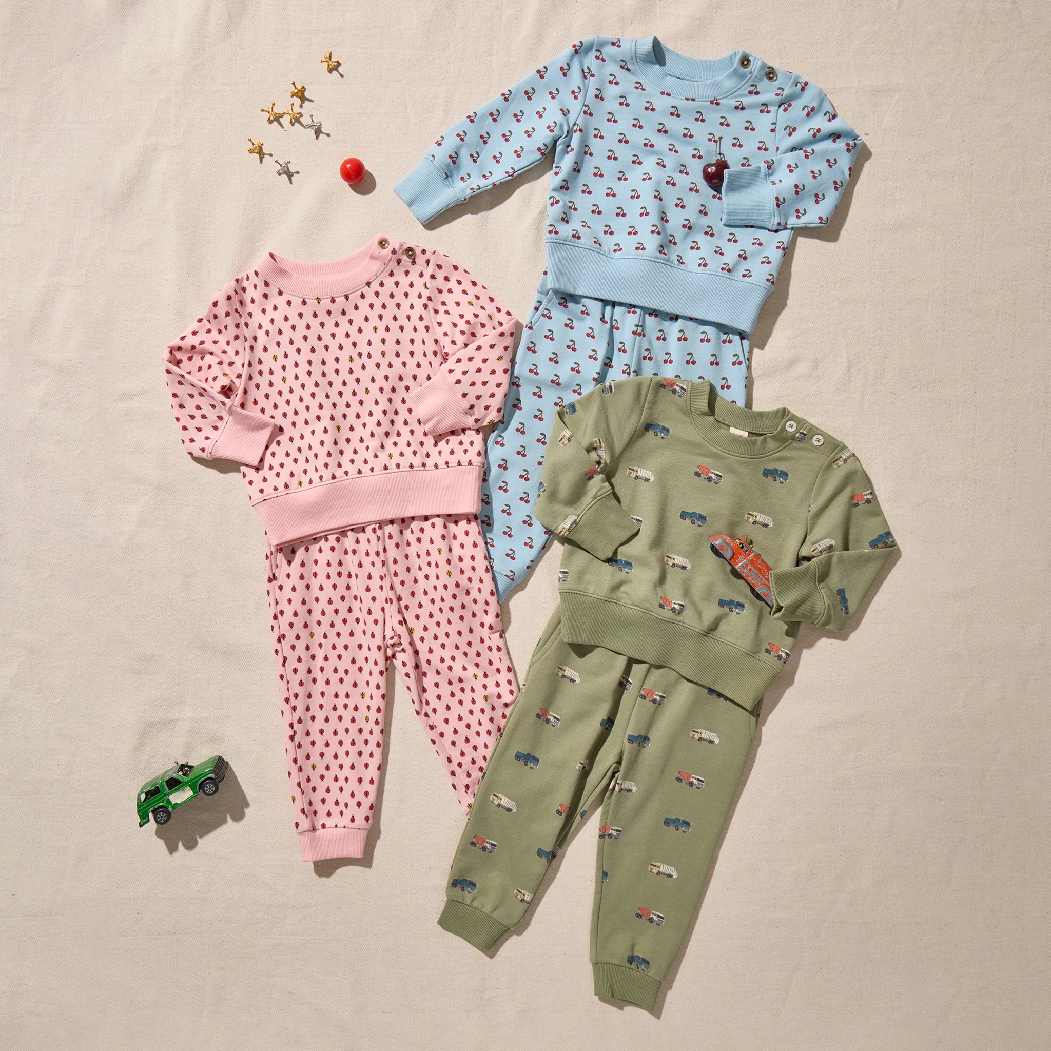 Baby Jax Jogger Set - Mini Ladybugs - Image 4