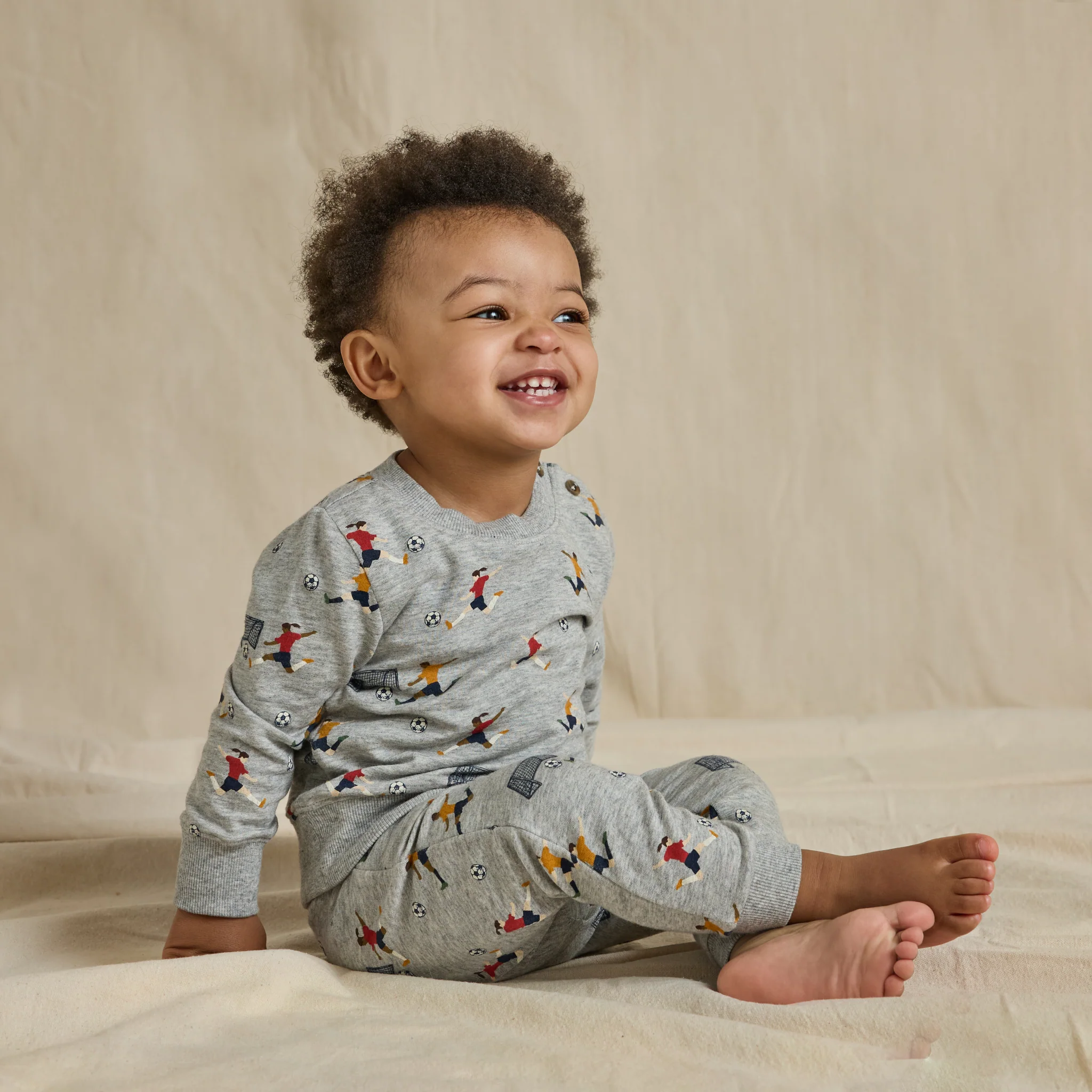 Baby Jax Jogger Set - Mini Soccer Players - Image 6
