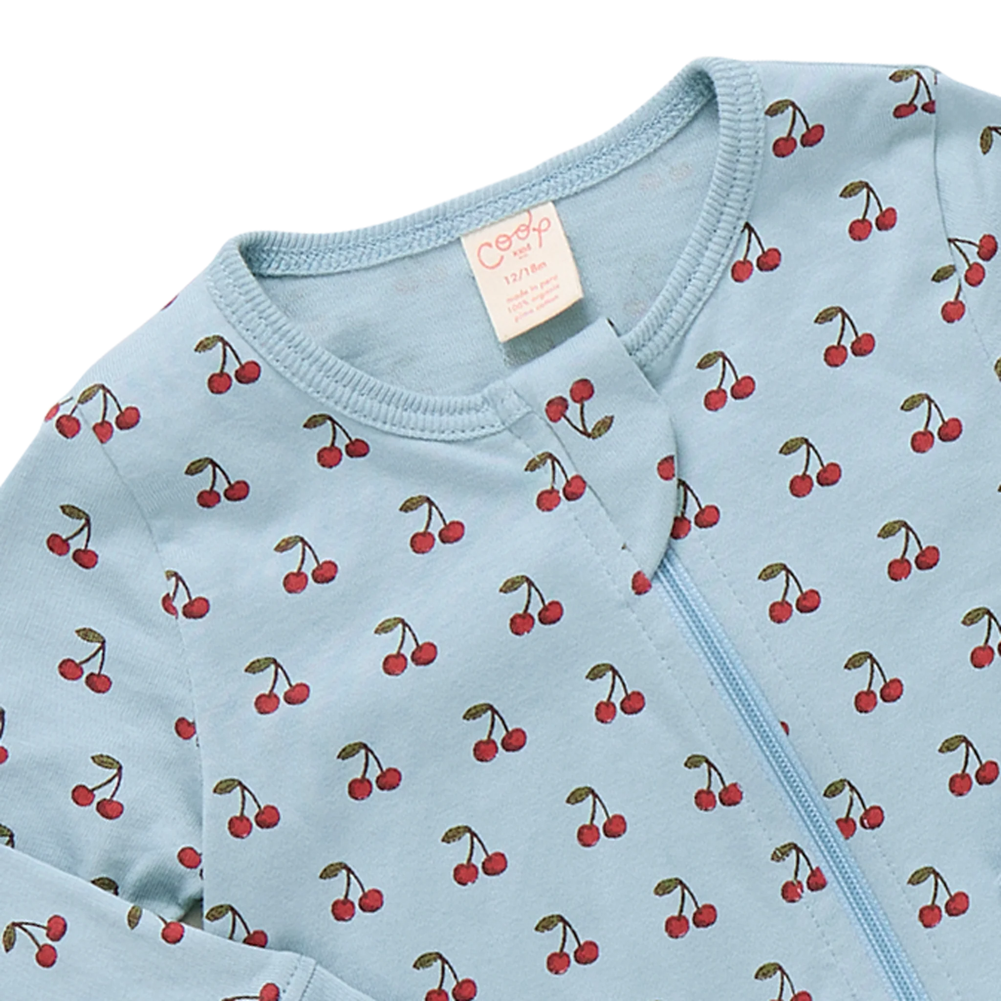 Baby Zip Romper - Cherries - Image 3