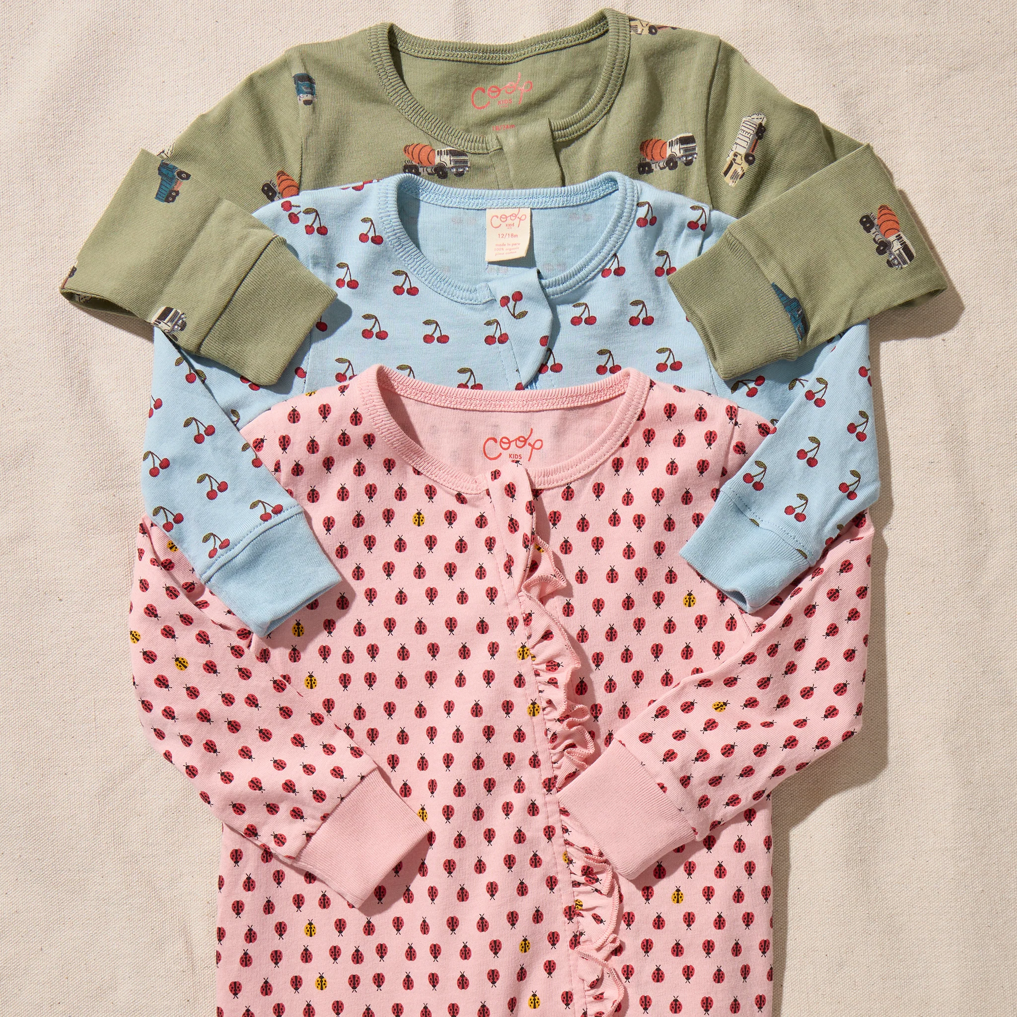 Baby Zip Romper - Mini Ladybugs - Image 4