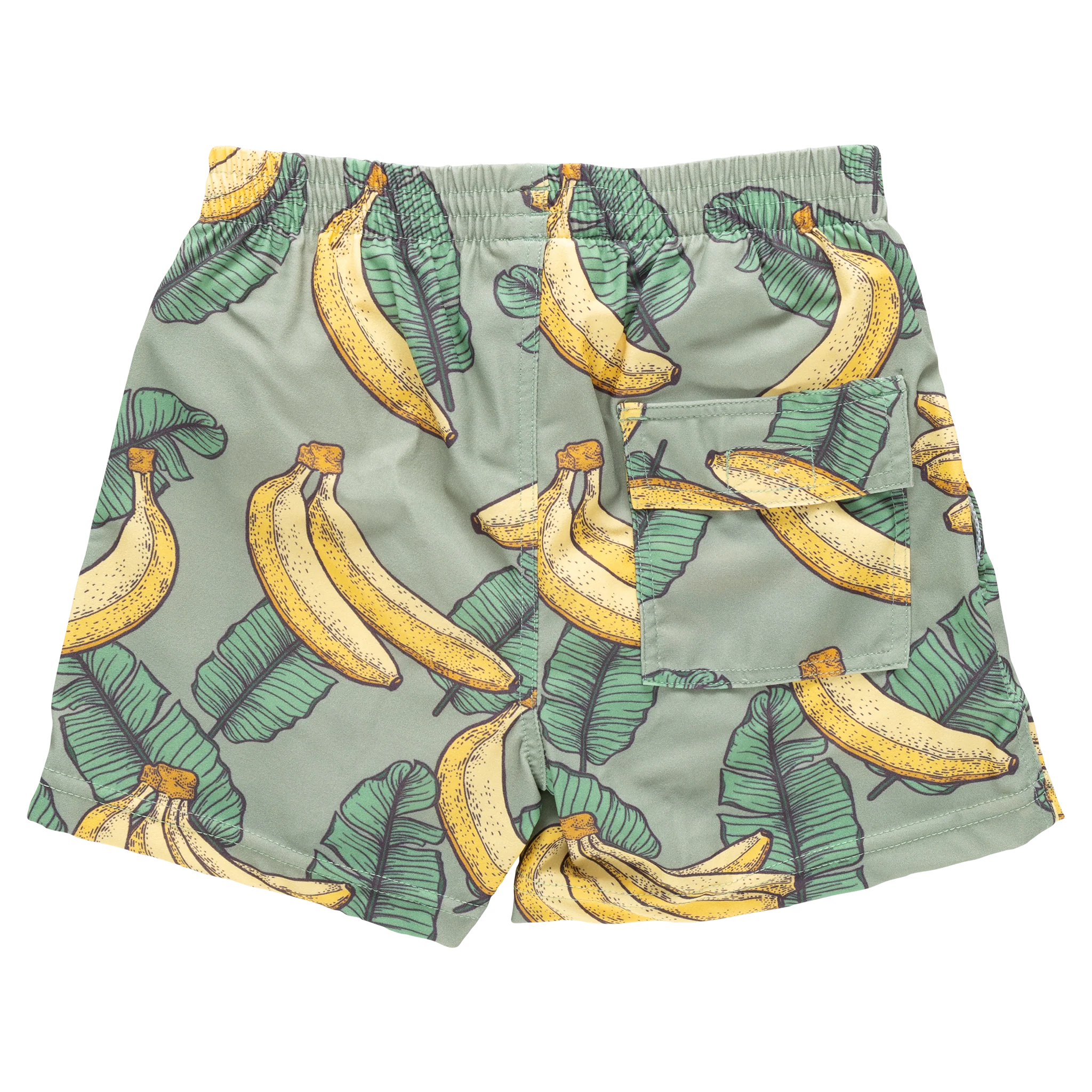Boys Swim Trunk - Green Banana Leaves - Image 5