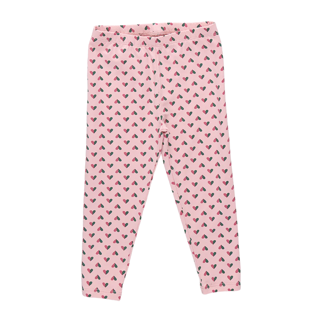 Cartwheel Legging - Pink Mini Half Hearts