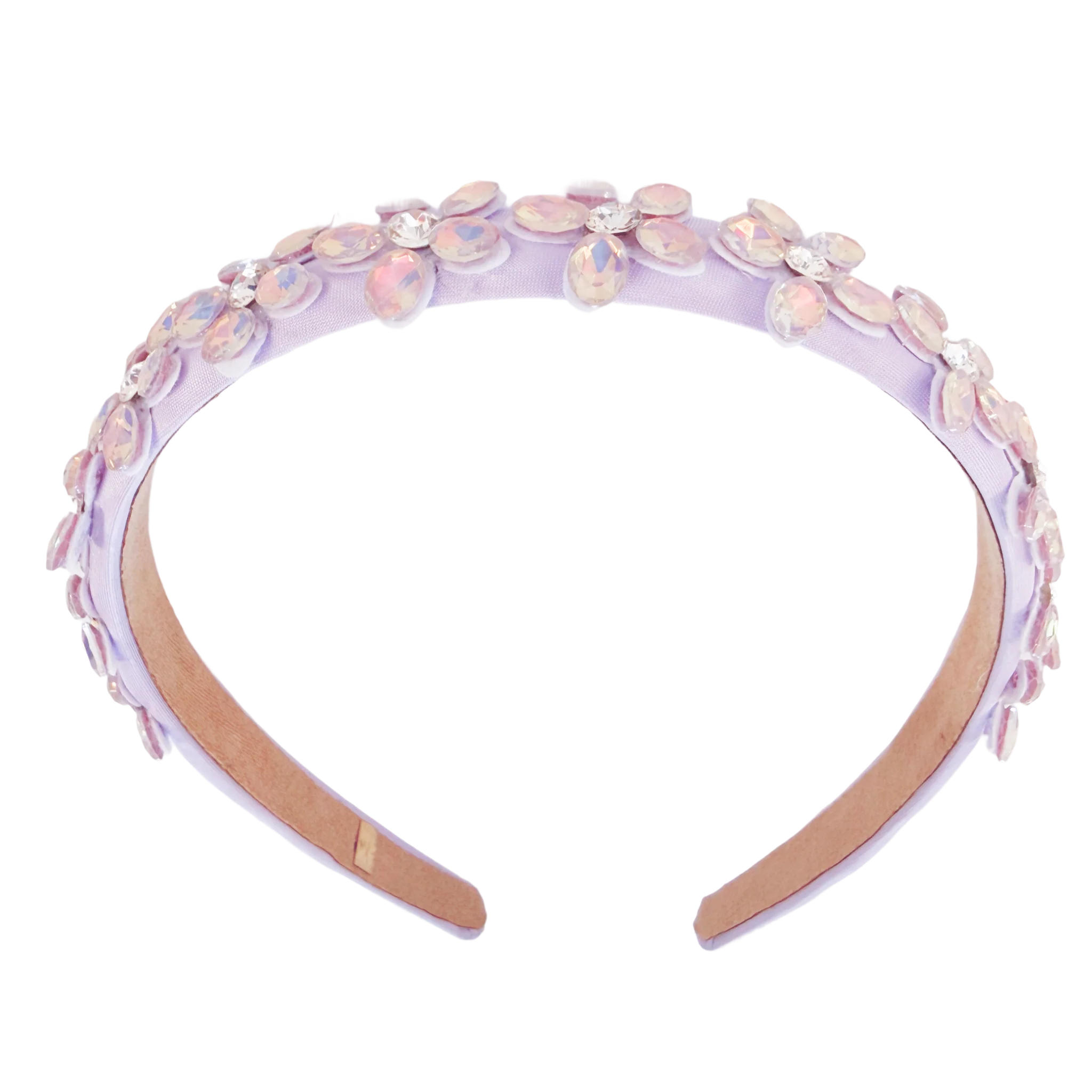 Crystal Flower Headband - Lavendar