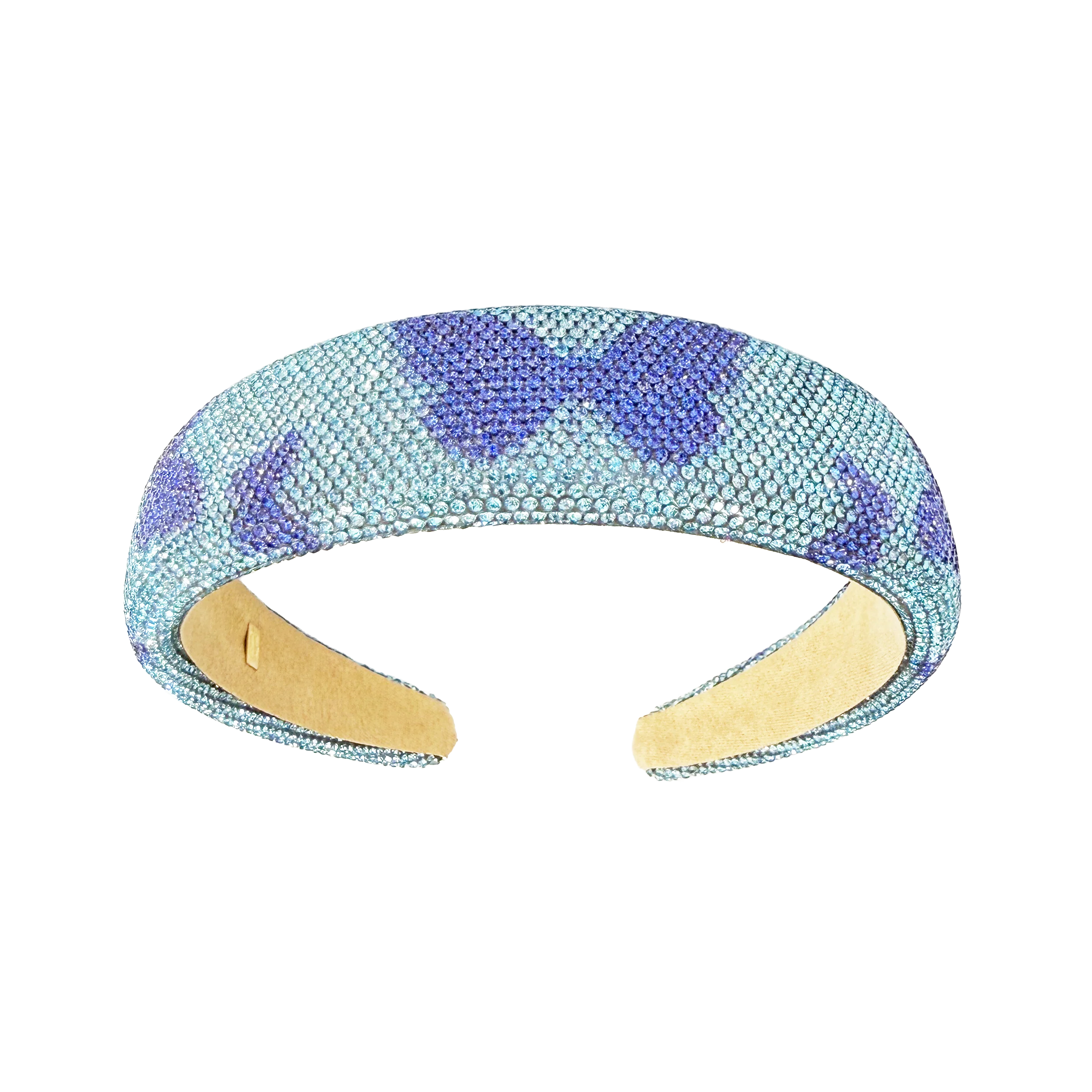 Crystalized Butterfly Headband - Blue