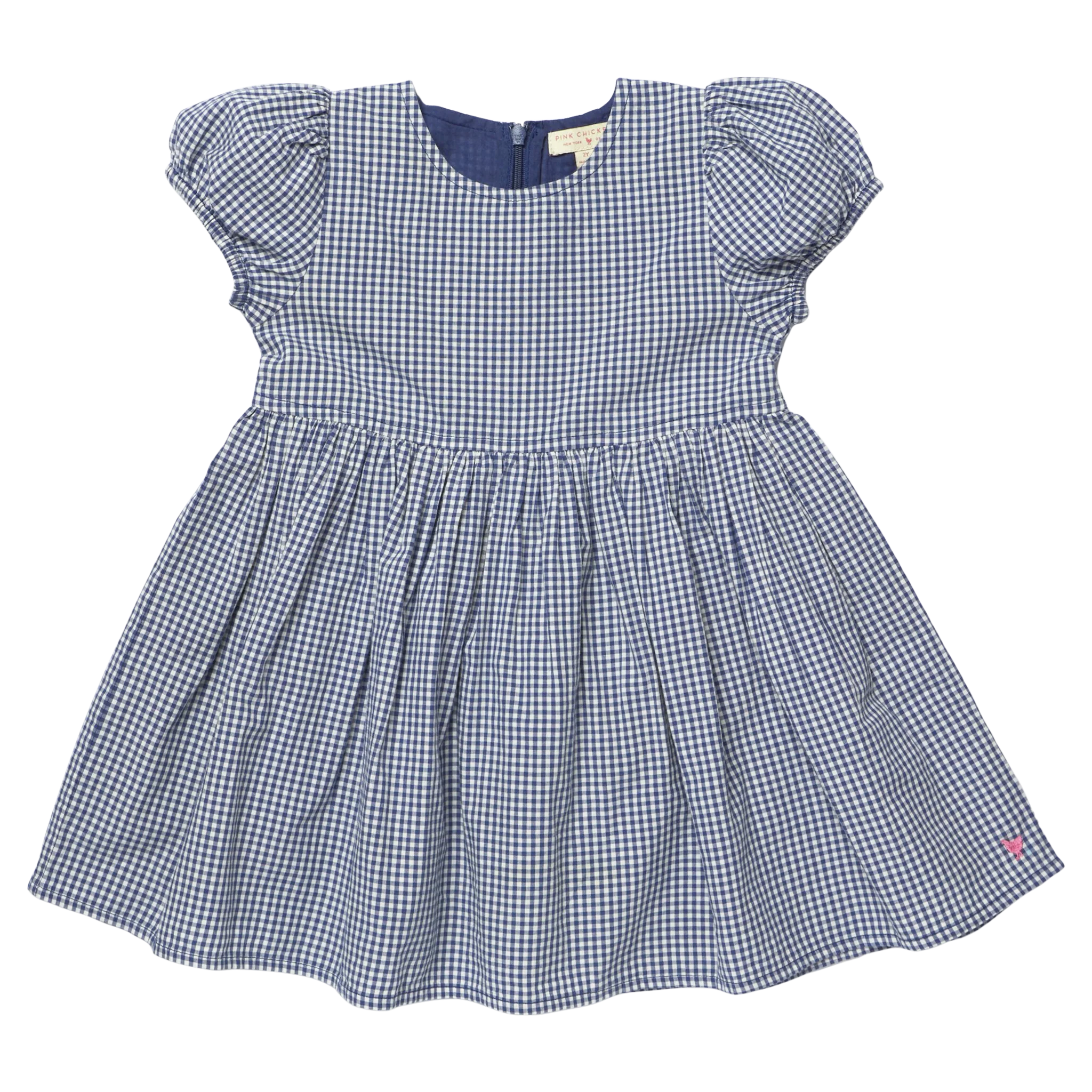 Girls Breyton Dress - Navy Gingham