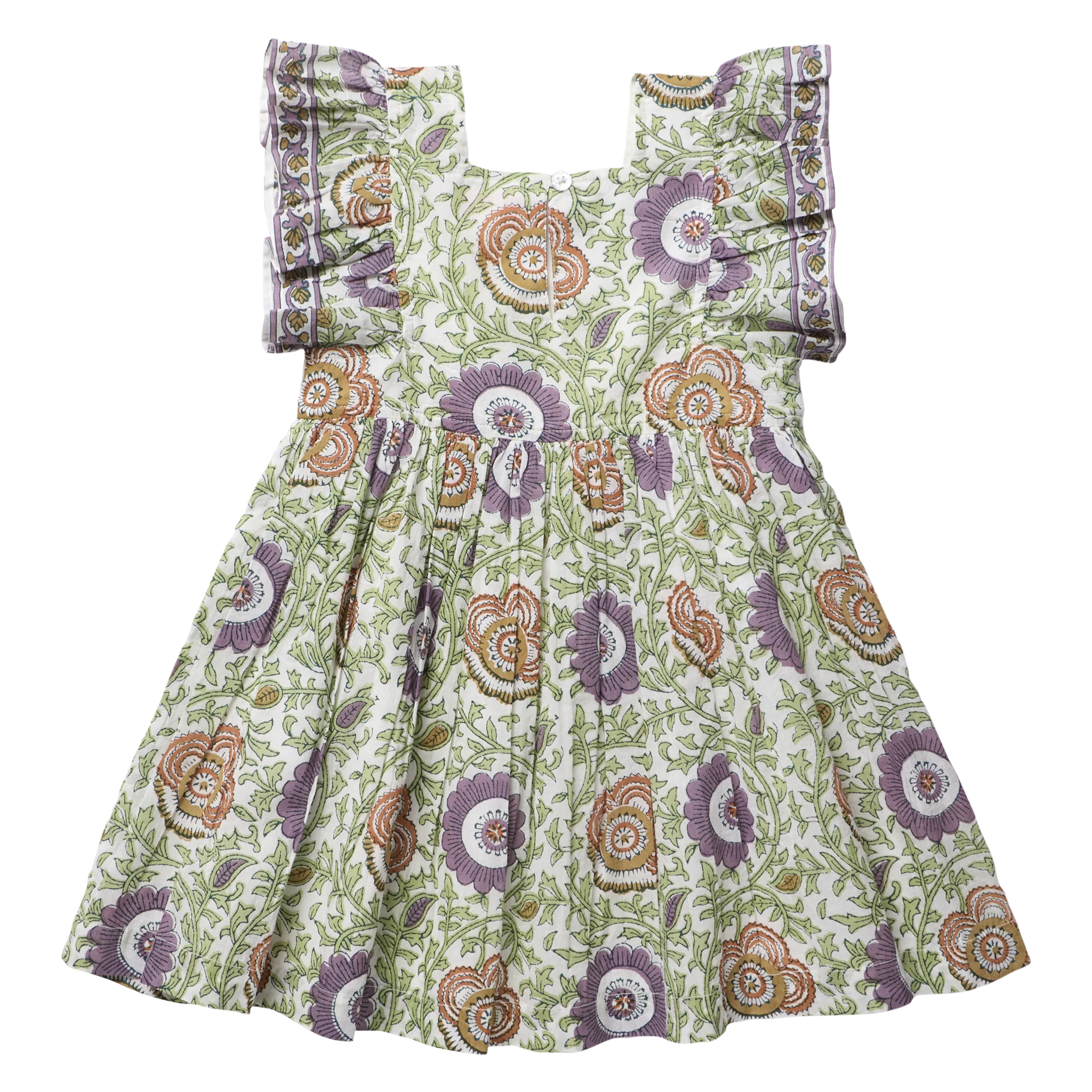 Girls Elsie Dress - Lilac Lisbon Floral - Image 6