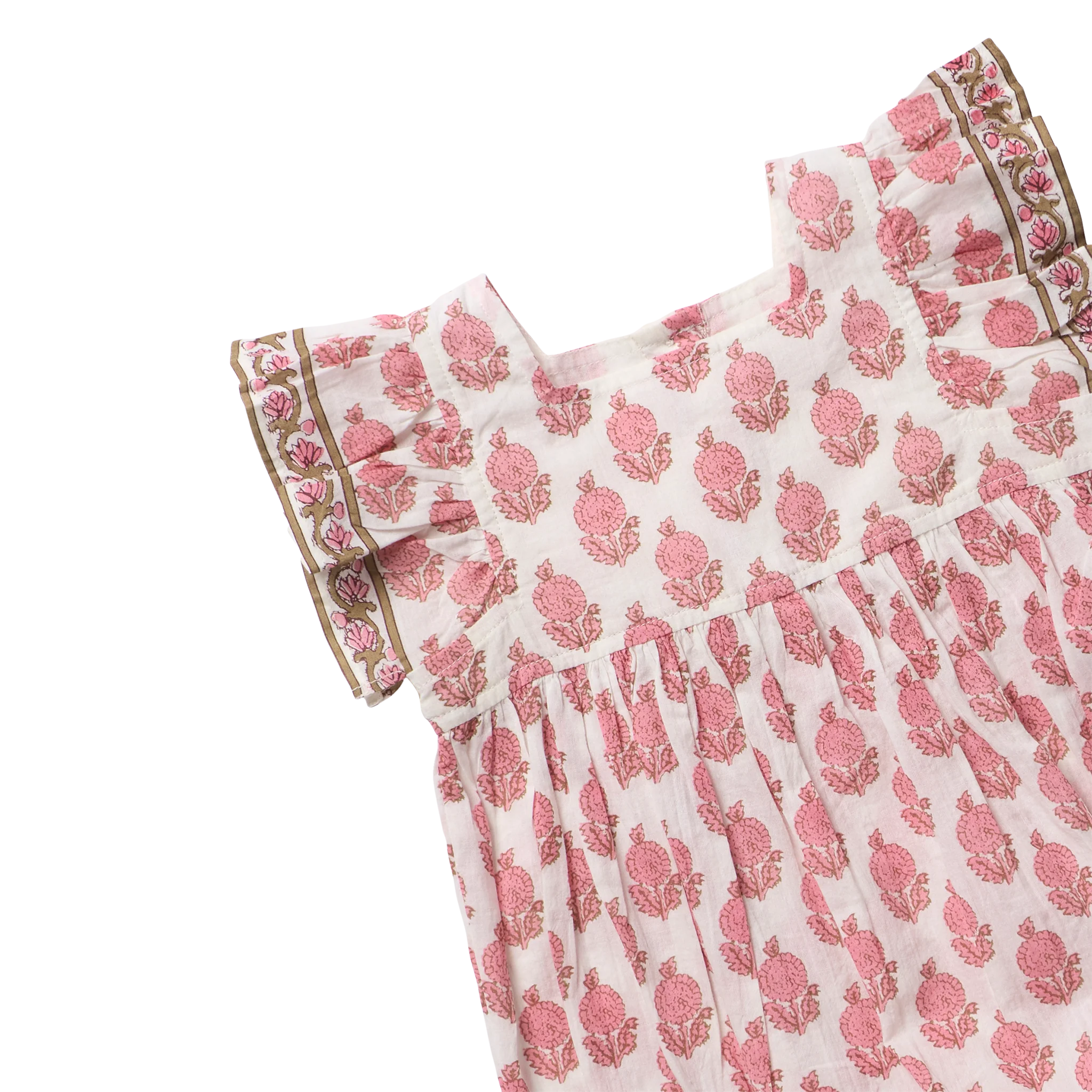 Girls Elsie Dress - Pink Dahlia Floral - Image 3