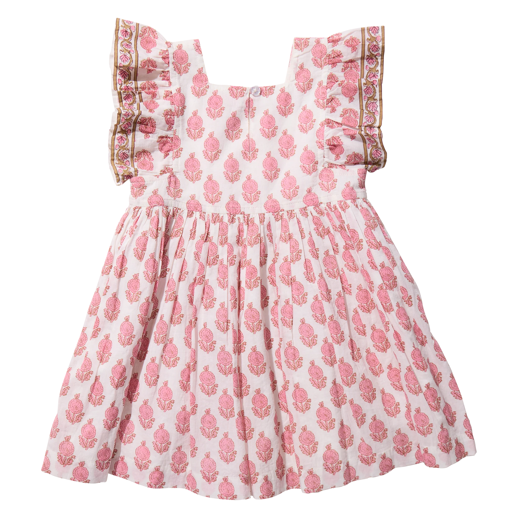 Girls Elsie Dress - Pink Dahlia Floral - Image 6