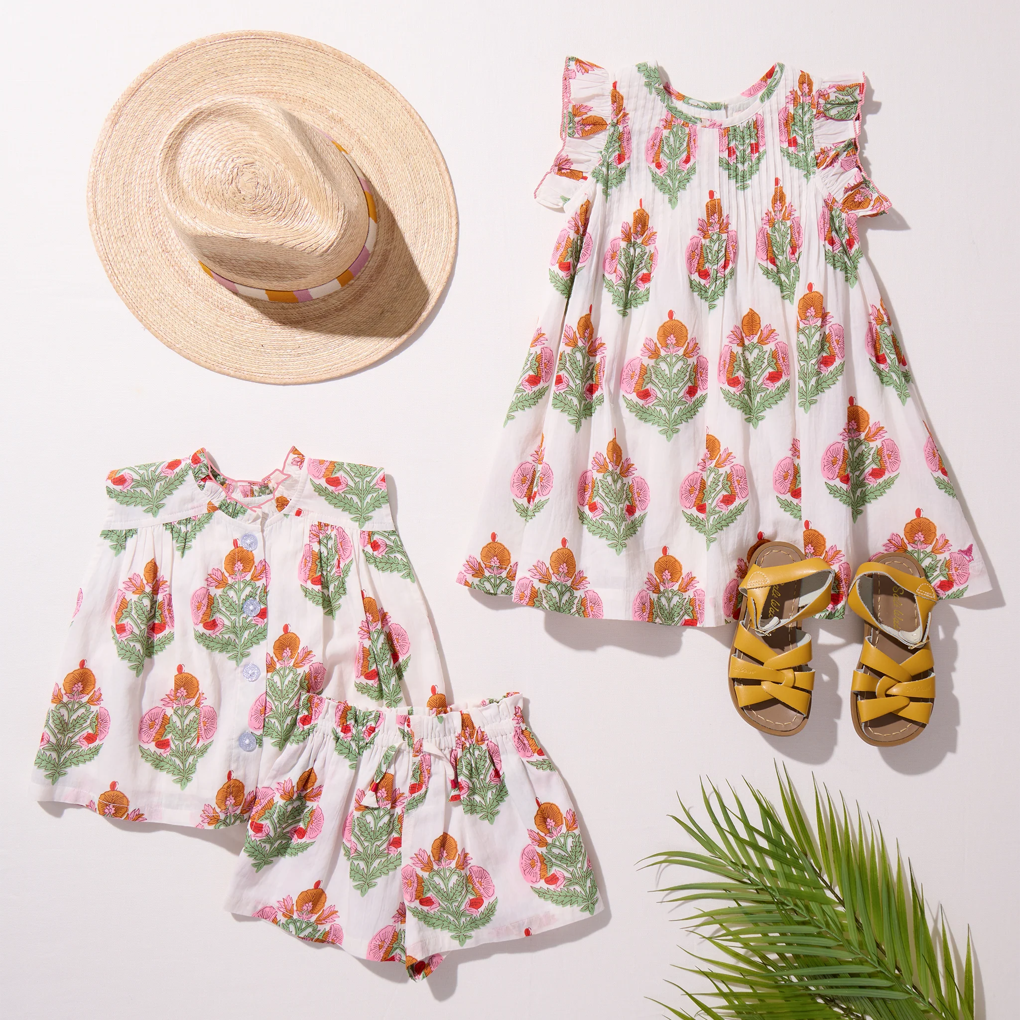 Girls Jaipur Dress - Pink Bellflower - Image 4