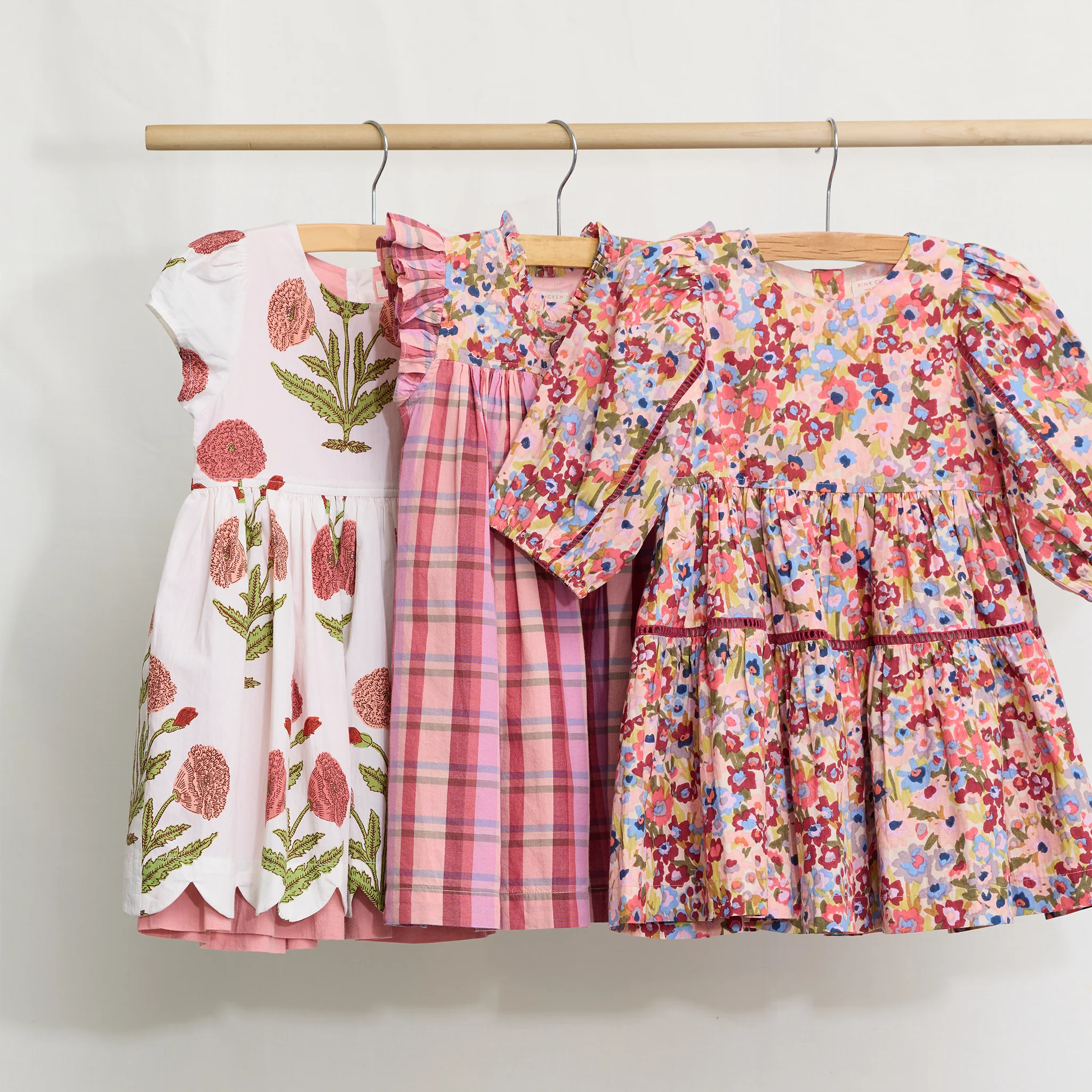 Girls Maribelle Dress - Burgundy Sketched Floral - Image 5