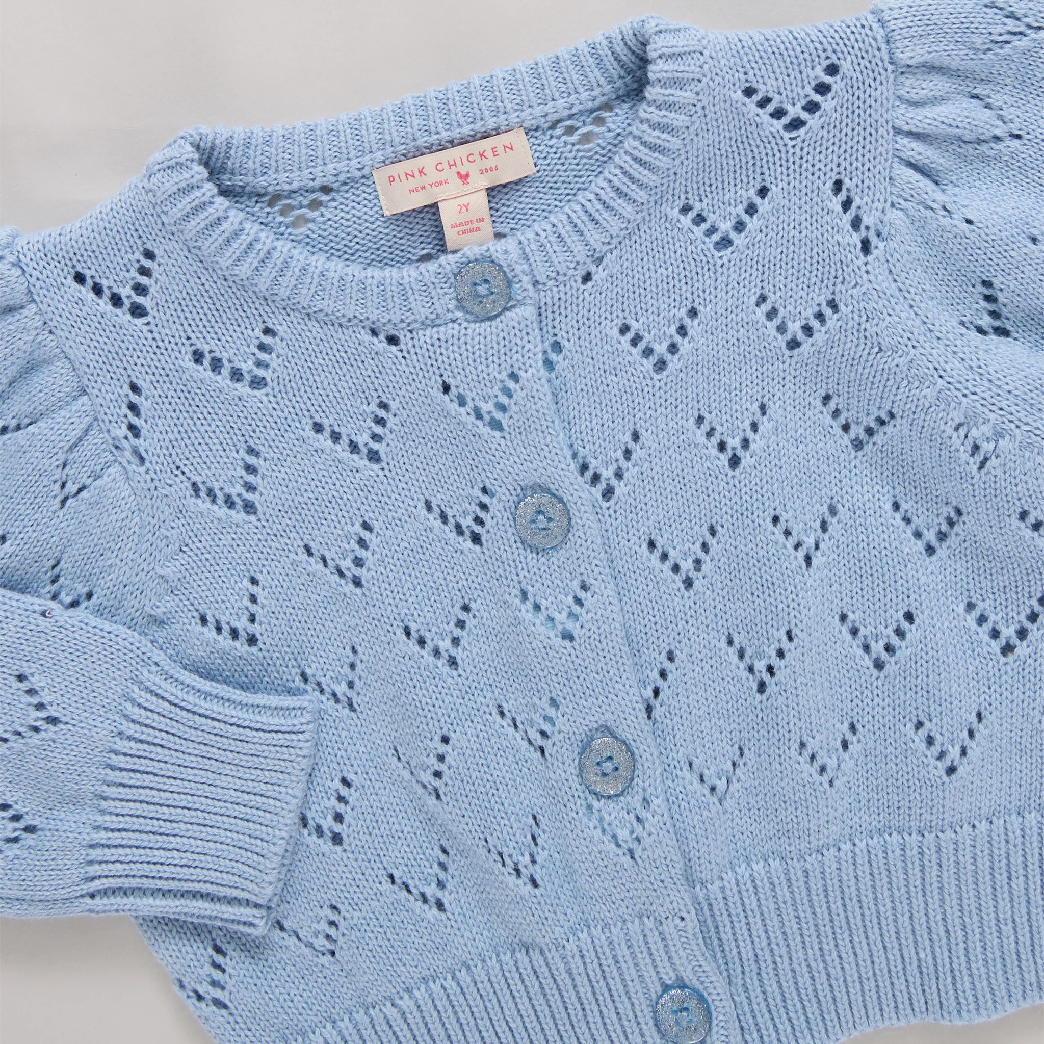 Girls Sadie Sweater - Light Blue - Image 2