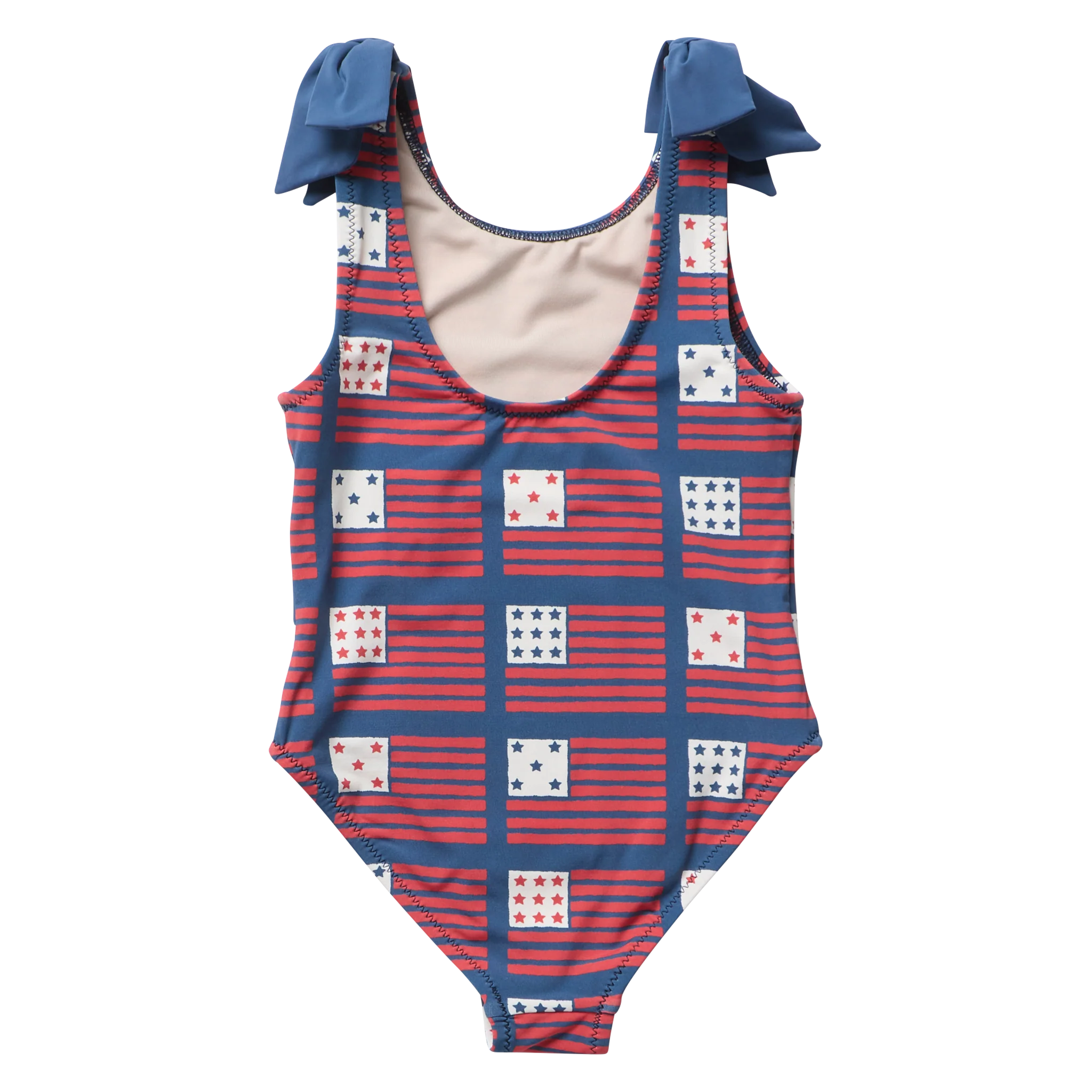Girls Shelly Suit - Navy Flags - Image 6