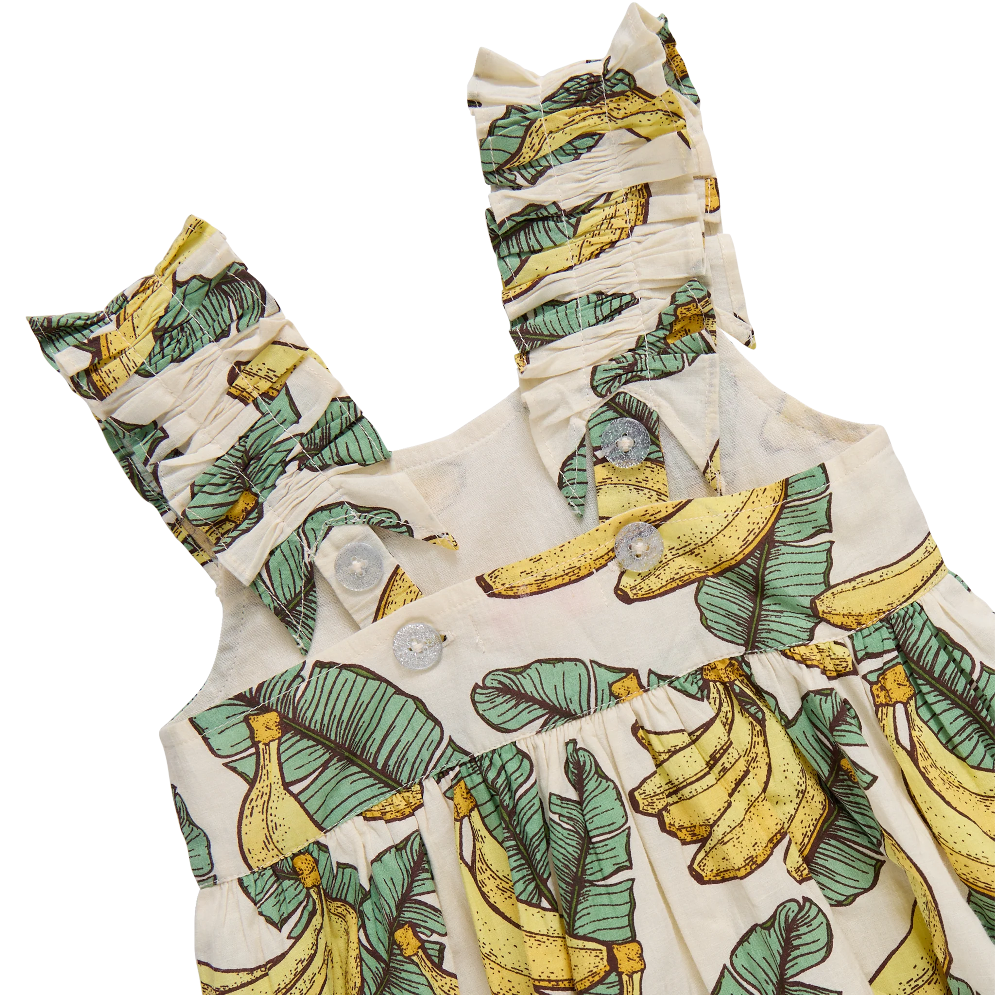Girls Via Dress - Banana Leaves - Image 6