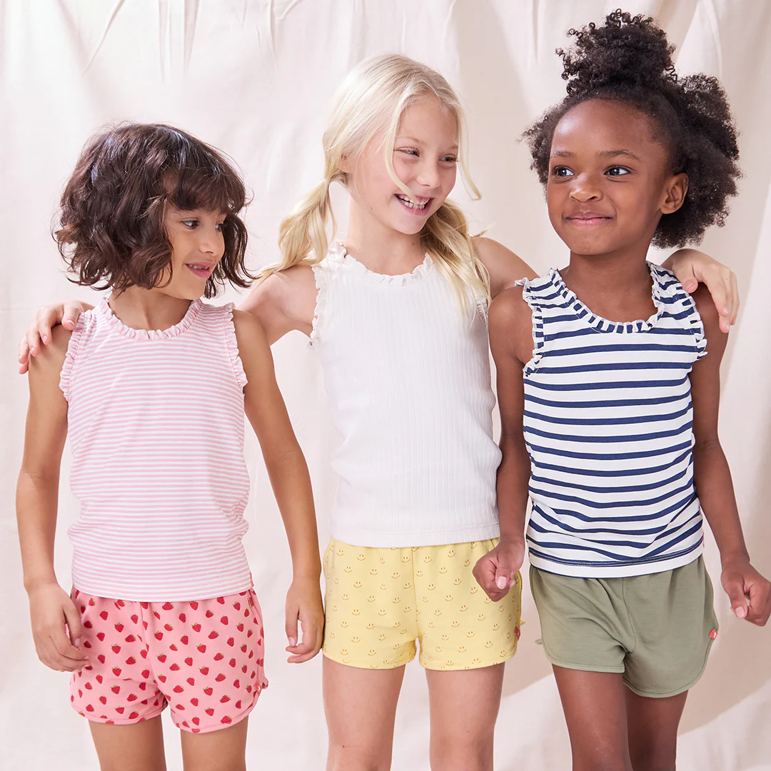 Joy Ruffle Rib Tank - Light Blue - Image 3