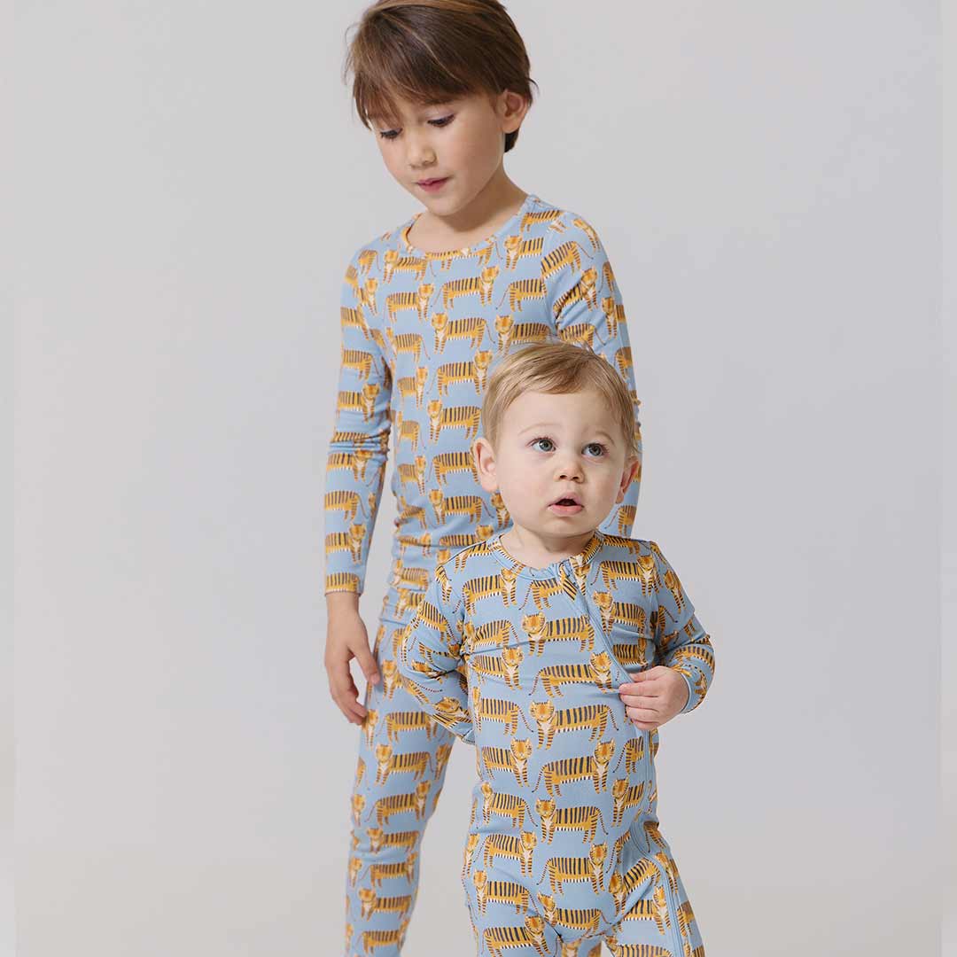 Kids Bamboo PJ Set - Tigers - Image 4
