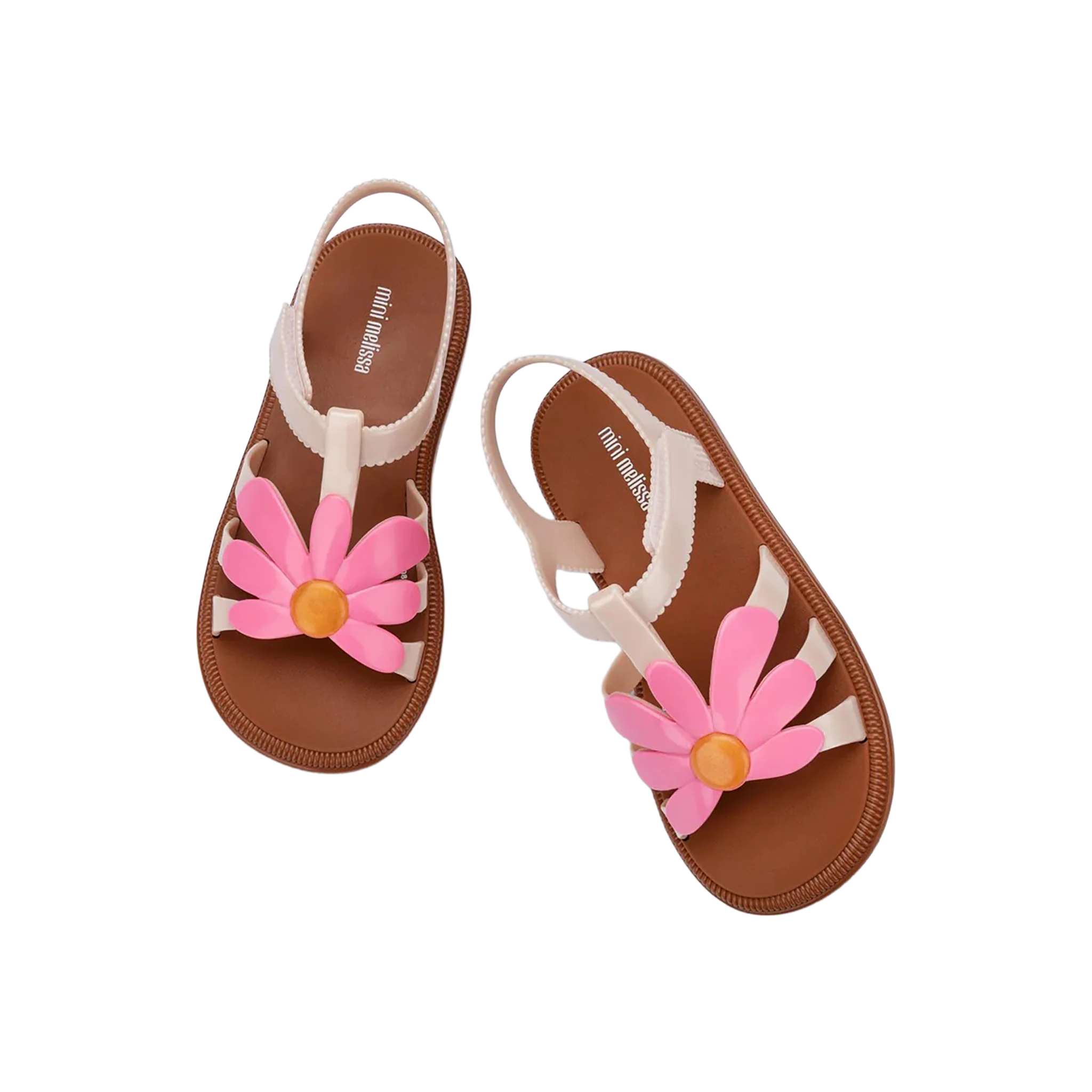 Hip Bloom Sandal - Solid Brown/Pink
