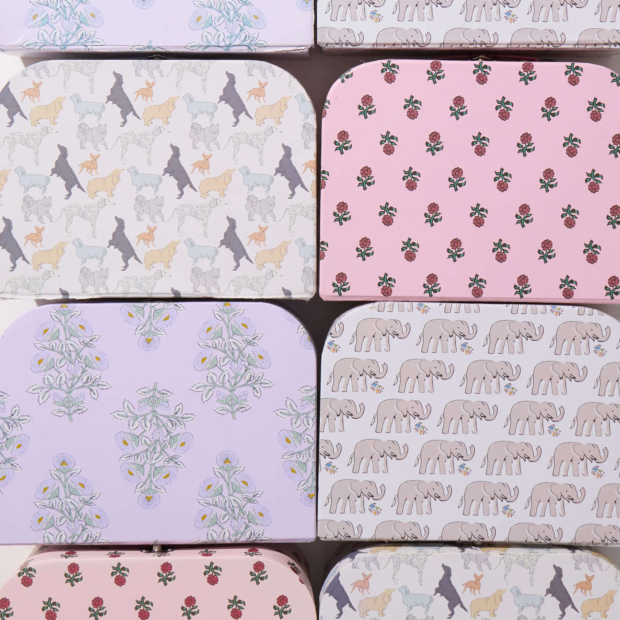 Nesting Box Baby Take Home Set - Lavender Bouquet Floral Blockprint - Image 8