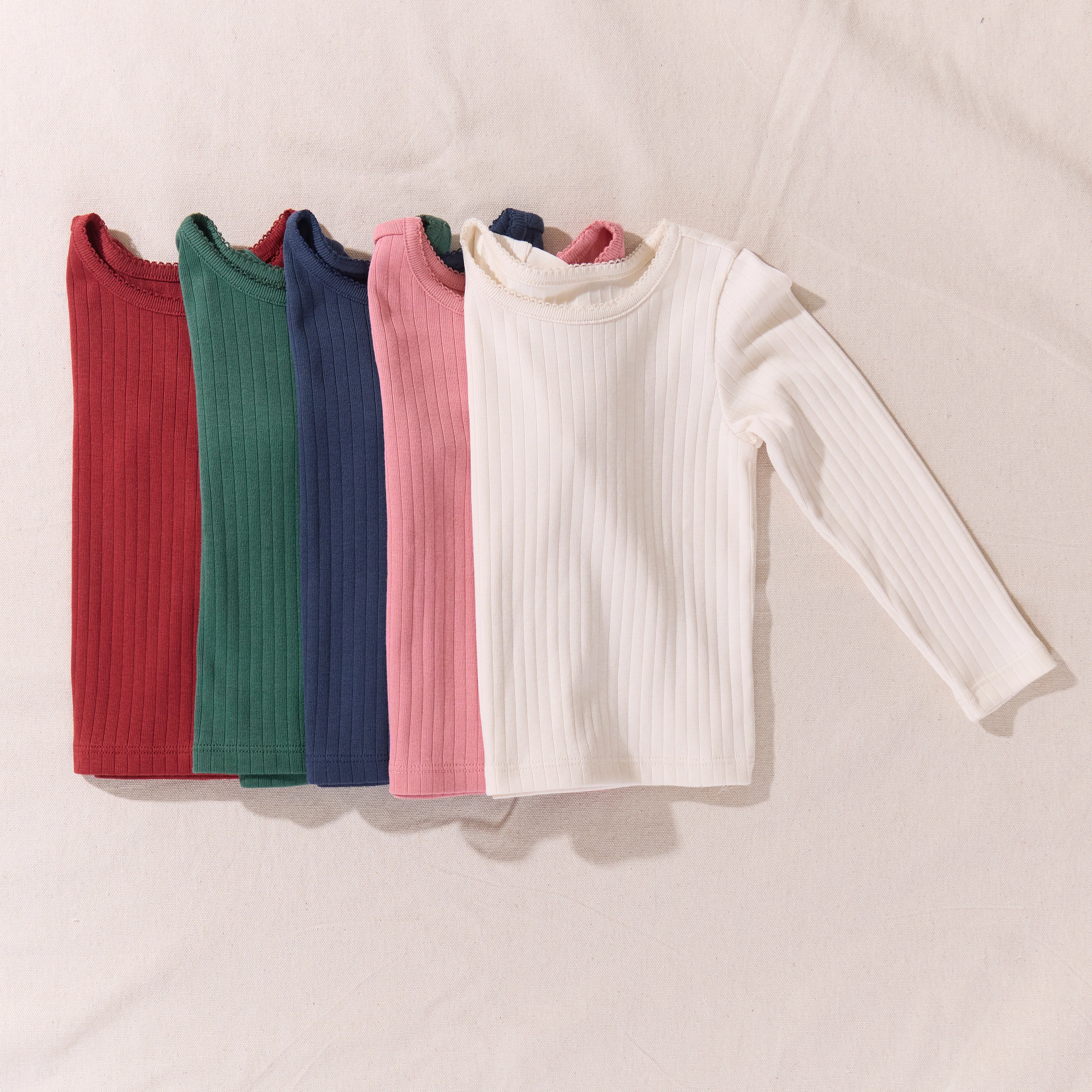 Seesaw Long Sleeve Rib T-shirt - Navy - Image 3
