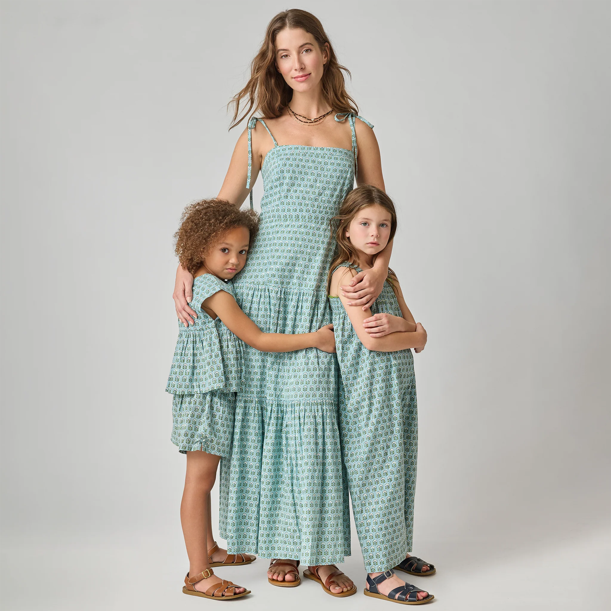 Womens Marilyn Dress - Blue Prairie Block Print - Image 3